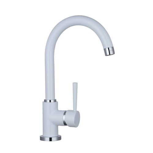 Keukenmengkraan Schutte Cornwall Hoge Draaibare Uitloop Wit 