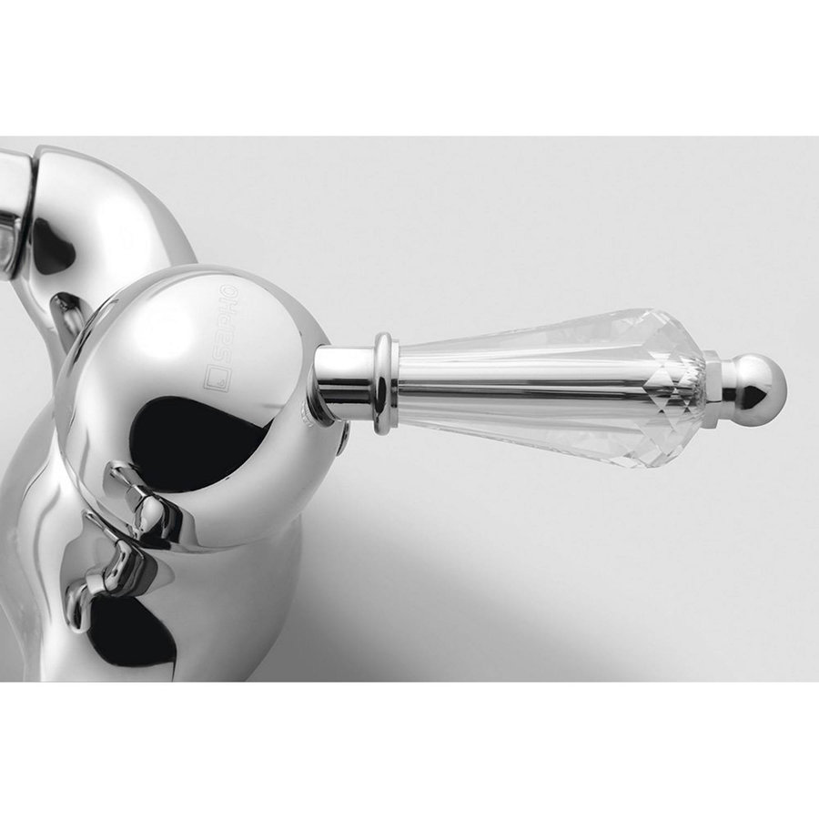 Opbouw Douchekraan Sapho Kirké Mengkraan Retro Kristal 1-hendel Chroom