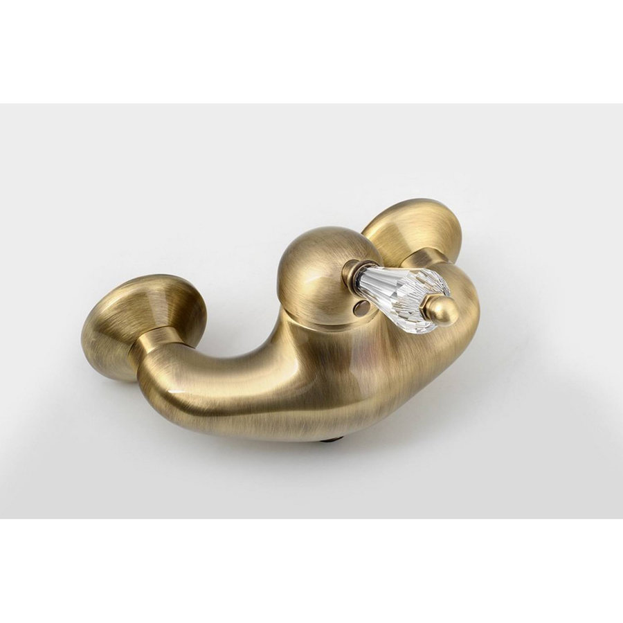 Opbouw Douchekraan Sapho Kirké Mengkraan Retro Kristal 1-hendel Brons