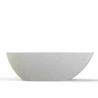 Vrijstaand Ligbad Salenzi Unica 170x86x54 cm Solid Cast Mat Wit