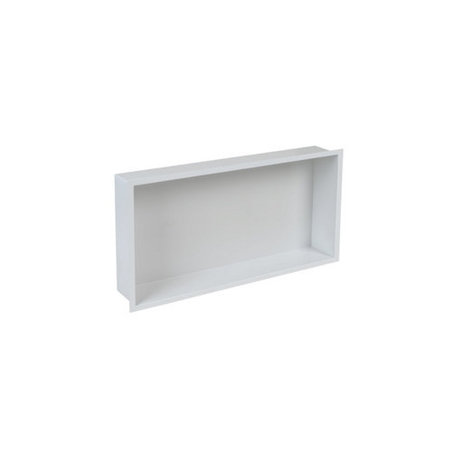 Inbouwnis Plieger Inbox Wand Met Flens 60x30x7.5cm Waterproof Wit 