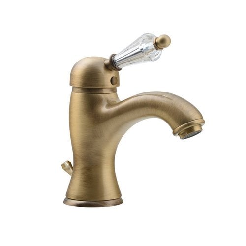 Wastafelmengkraan Sapho Kirk� Retro Kristal 1-hendel Gebogen 18.2 cm Brons (incl. clickwaste) 
