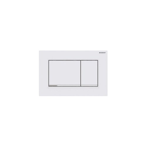 Bedieningsplaat Geberit Sigma 20 Square DF Mat Wit 