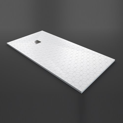 Douchebak Texence Diamond met Afvoer Hoogwaardig Composiet (alle maten, alle kleuren) 