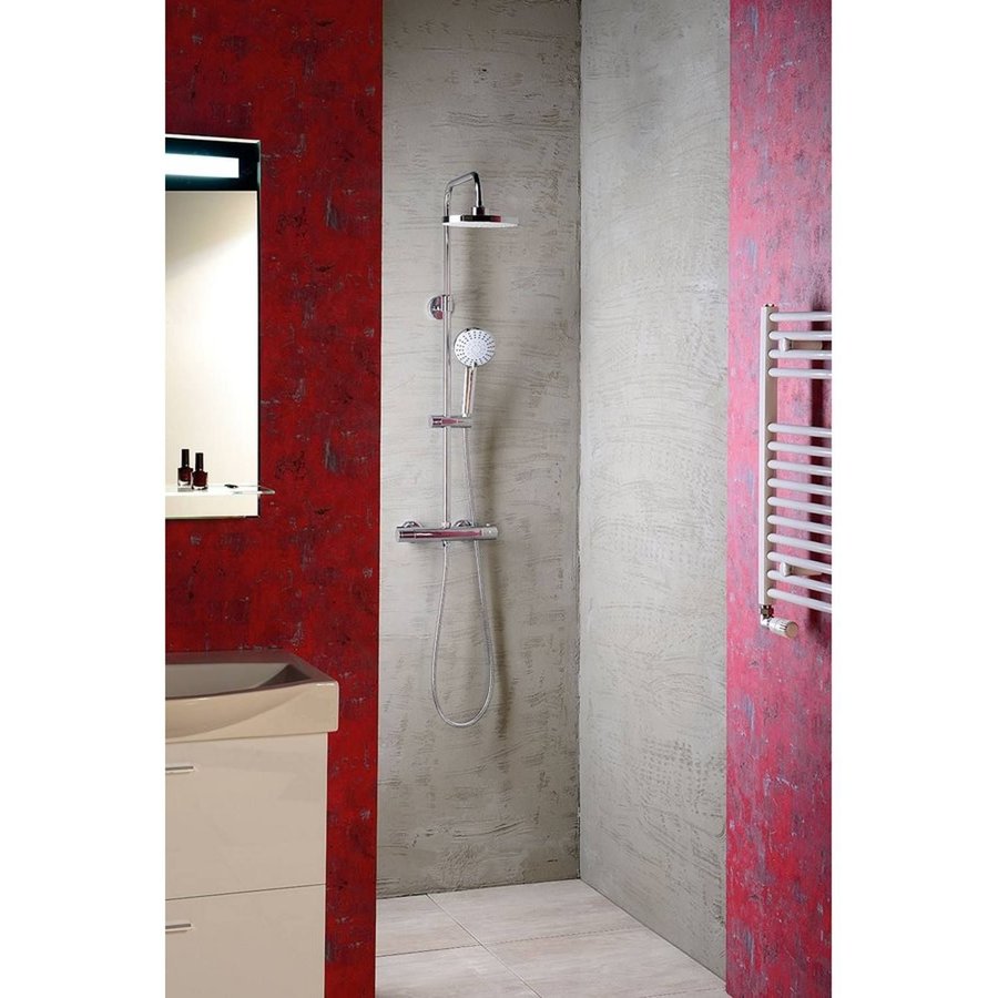 Regendoucheset Opbouw Sapho Liga Thermostaatkraan � 20 cm Chroom