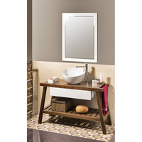 Waskom Sapho Dome Obliquo Rond 44.5 cm Keramiek Wit