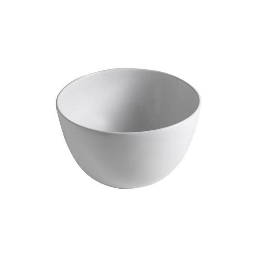 Waskom Sapho Dome Rond 44.5x22.5 cm Keramiek Wit