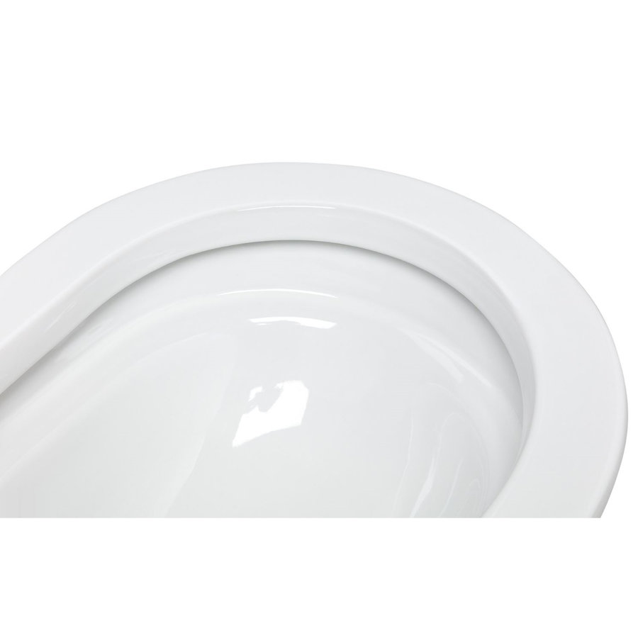 Douche WC RapoWash Basic met Bidetspoeler en Afstandsbediening Rimless Wit