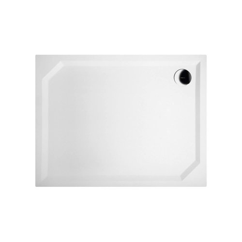 Douchebak Marmer Sapho Sara 90x70x4 cm Rechthoek Wit 