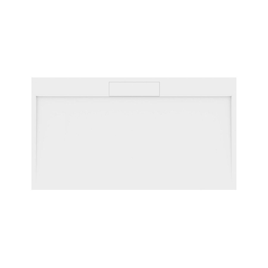 Douchebak Marmer Sapho Irena 160x90x3.5 cm Rechthoek Wit