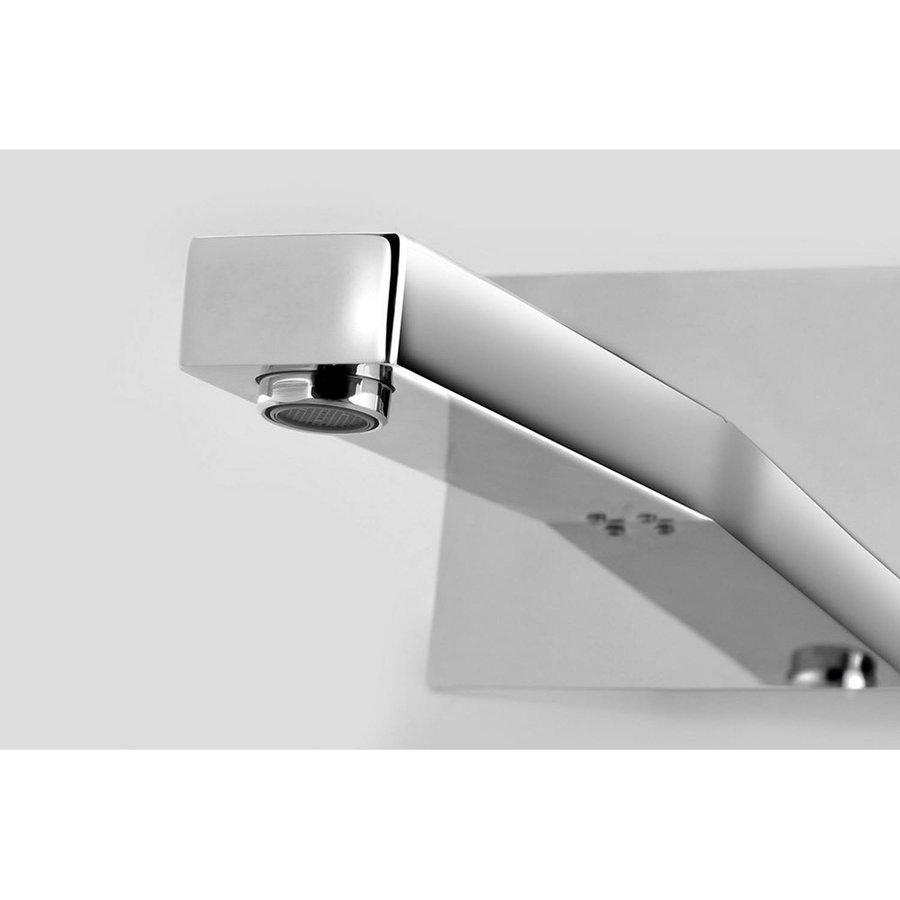 Wastafelmengkraan Inbouw Sapho Latus 1-hendel Uitloop Recht 16.5 cm Chroom