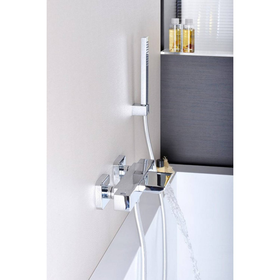 Opbouw Badkraan Sapho Dimy Thermostaatkraan Waterval 2-knop 15.5 cm Chroom