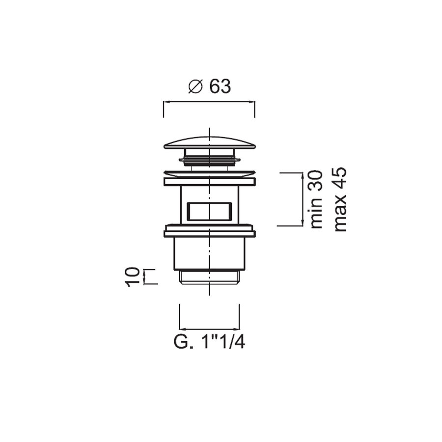 Clickwaste Sanimex Giulini Met Overloop 5/4 Chroom