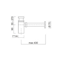 Sifon Sanimex Giulini 5/4 Mat Wit