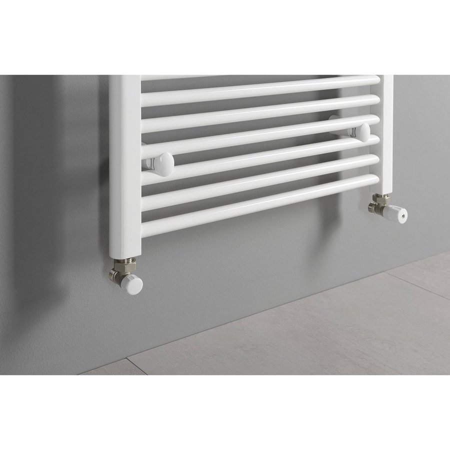 Handdoekradiator Sapho Direct Recht 75x132.2 cm 864W Wit