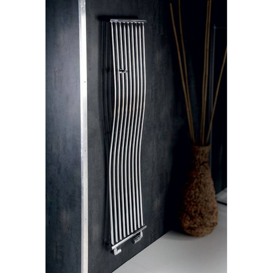 Designradiator Sapho Onda Gebogen 40x170cm 425W Chroom