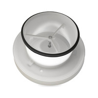 Ventiel Design BWS Ventilatie Luchtafvoer En Toevoer Rond 12.5cm Wit