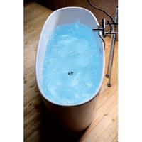 Vrijstaand Bad Sapho Tess Marmer 157x70x67 cm Wit