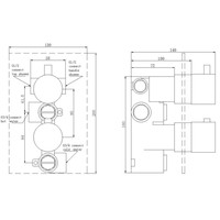 Inbouw Regendouche Set Boss & Wessing Wanduitloop Ronde Hoofddouche 20 cm Mat Zwart