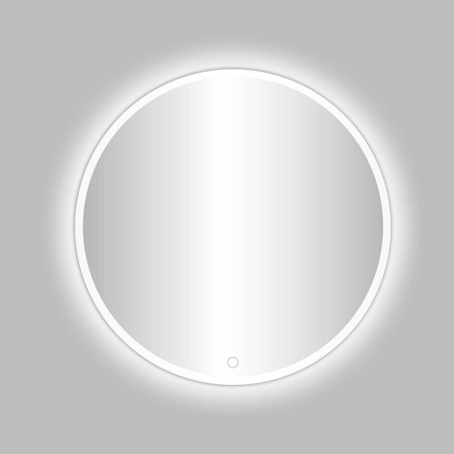 Badkamerspiegel Best Design Venetië White LED Verlichting 60x60 cm Rond Mat Wit 