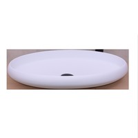 Opbouw Waskom Boss & Wessing Enjoy 60x40x11 cm Solid Surface Mat Wit