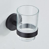 Bekerhouder Boss & Wessing Nero � 65mm Messing Mat Zwart