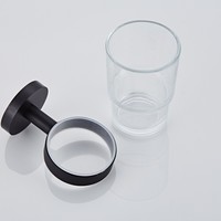 Bekerhouder Boss & Wessing Nero � 65mm Messing Mat Zwart