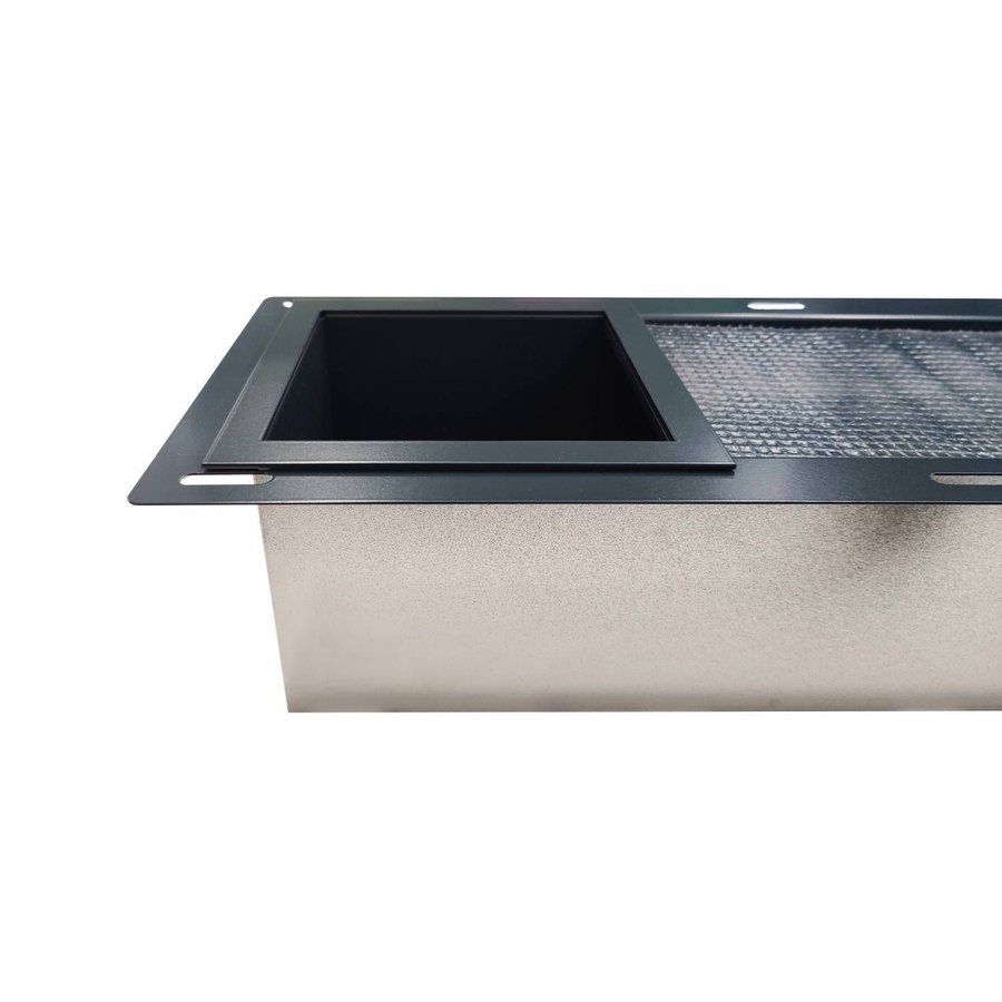 Inbouw Reserve Toilet Rolhouder AQS RVS Antraciet