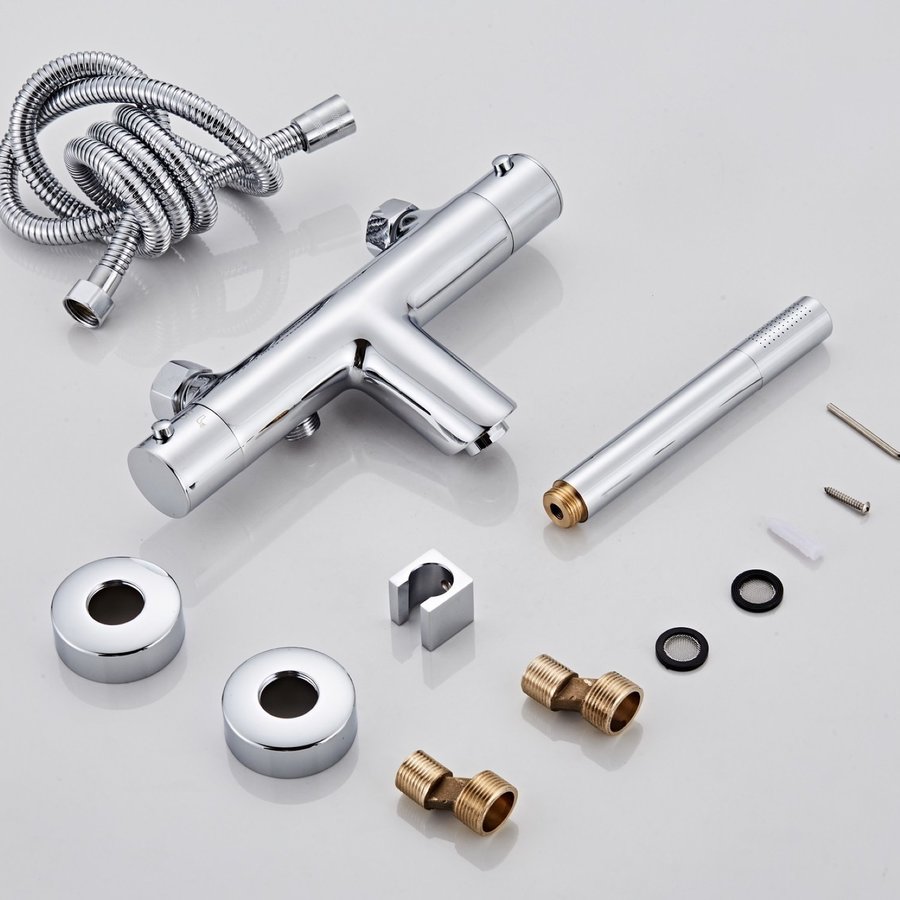 Opbouw Badkraan Boss & Wessing Talpa met Handdoucheset Messing Chroom