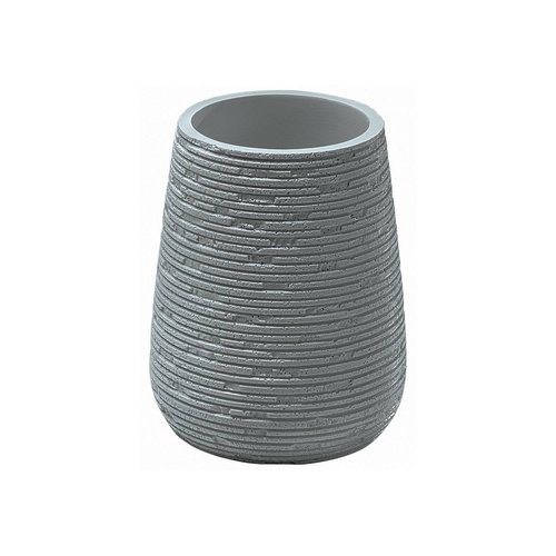 Tandenborstelhouder Sapho Gemini Vrijstaand 11.1x8.7 cm Polyresin Grijs 