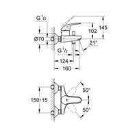 Grohe Bad/Douchemengkraan Swift Chroom