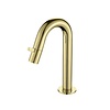 Best Design Toiletkraan Best Design Nancy 1-draaiknop Gebogen 21 cm Mat Goud