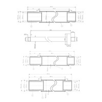 Inbouw Regendouche Set Klik 2-Wegs Chroom (Plafonduitloop)