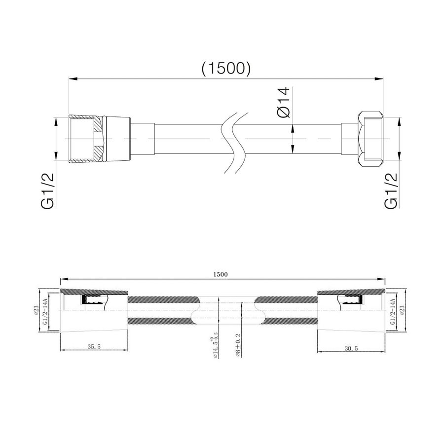 Inbouw Regendouche Set Klik 2-Wegs Chroom (Plafonduitloop)