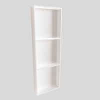 In Of Opbouwnis Boss & Wessing 59.5x29.5x8 cm met 3 Schappen Wit