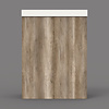 Boss & Wessing Fonteinkast BWS Canyon Oak met Marble Fontein Mat Wit