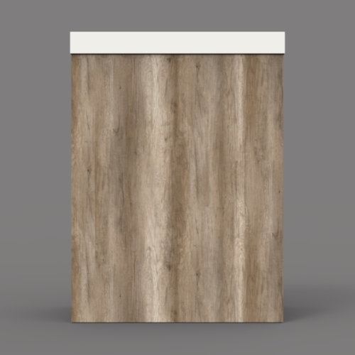 Fonteinkast BWS Canyon Oak met Marble Fontein Mat Wit 