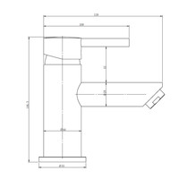 Wastafelkraan Boss & Wessing Colorato Laag Model Mat Zwart Messing