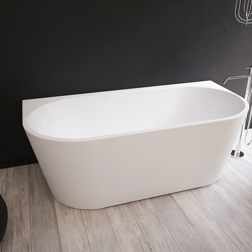 Ligbad NJOY Thalia 170x80 cm Acryl Mat Wit inclusief Afvoer en Badpotenset 