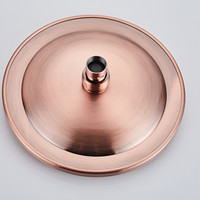 Inbouw Regendouche Set Boss & Wessing Copper met Wanduitloop en 3 Standen Handdouche Geborsteld Koper 20 cm