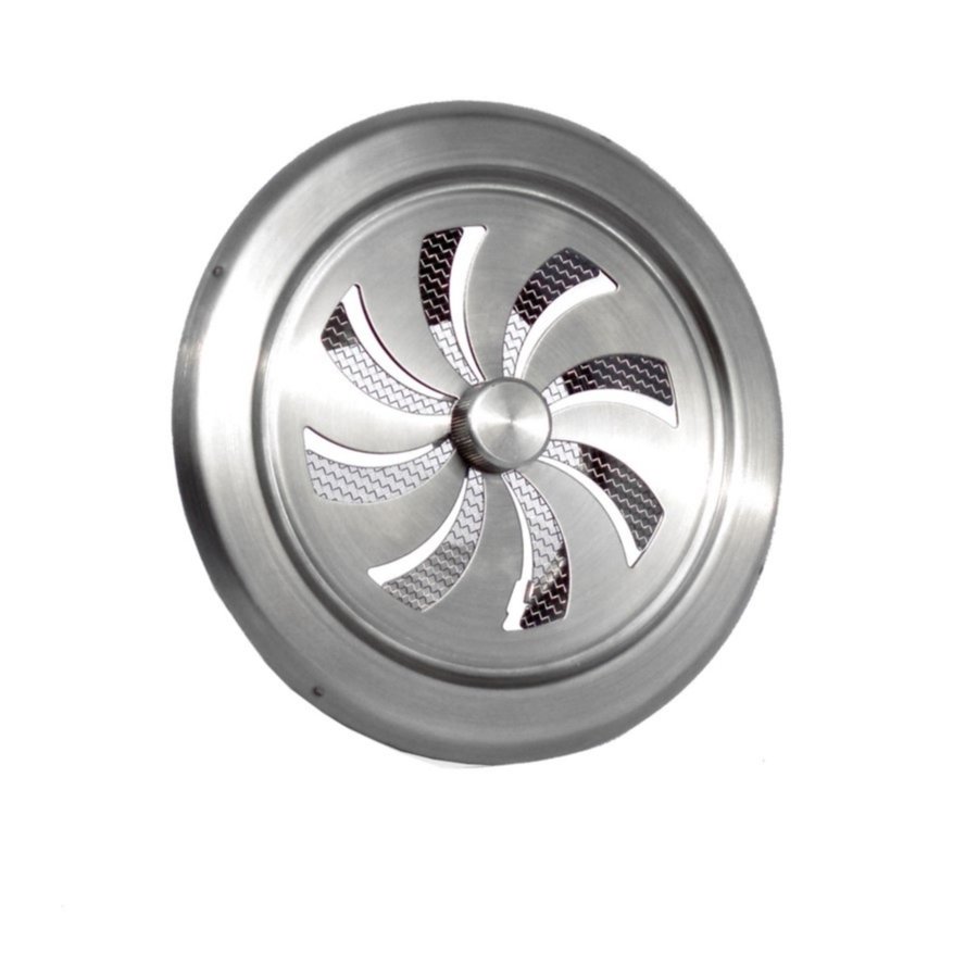 Ventilatierooster Weha Rond Afsluitbaar 15 cm RVS