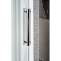 Nisdeur Sapho Volcano Schuifdeur 120x200 cm 8 mm Gecoat Glas Mat Zwart