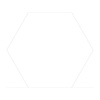 Hexagon Vloertegel Azulejo Monolo Blanco 22.5x25.9 cm (doosinhoud 0.88 m2) (prijs per m2)