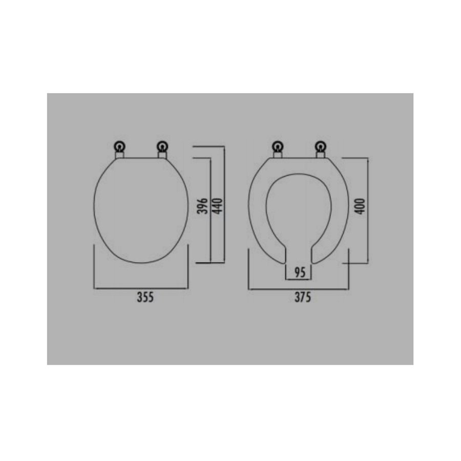 Closetzitting Creavit Inox Scharnieren & Softclose Wit TBV Mindervalide toilet