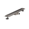 Brauer Douchegoot Brauer RVS Inclusief Vloerflens 200x7 cm Zero Tegelinlegrooster Omkeerbaar