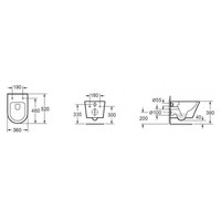 Wandcloset Boss & Wessing Vicente Diepspoel Rimless Soft-Close Toiletzitting Mat Zwart