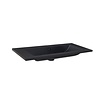 Sanilux Wastafel Sanilux Quartz Classic 100x47x3 cm Keramiek Mat Zwart (1 kraangat)