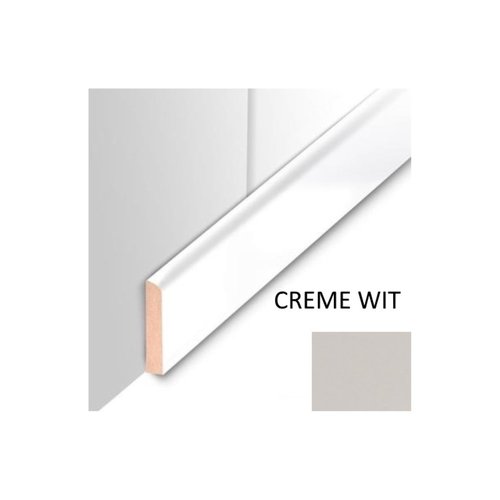 Plafondplint MDF Sanimex Crème Wit 260 cm x 4 cm x 8 mm 