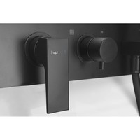 Inbouw douchemengkraan Sapho Dimy 2-Weg Mat Zwart (incl. handdouche)