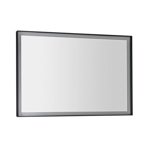 Badkamerspiegel Sapho Sort Led 100x70 cm LED-Verlichting Frame Mat Zwart 